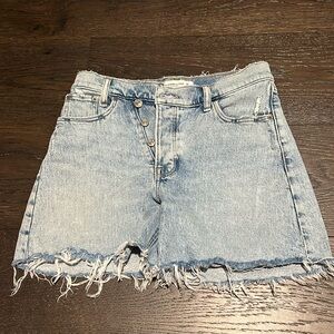 Abercrombie asym dad denim shorts 25 0
